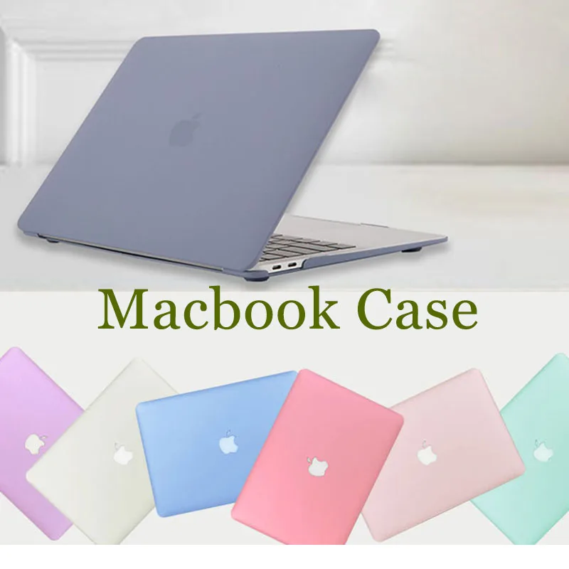 Krāsains Retina Gadījumā Aizsardzības Case for Macbook Air 11 12 13 Pro 15 6 Mīksto Matēts Skaidrs, Ultrathin Vāks Apple Klēpjdatoru Shell