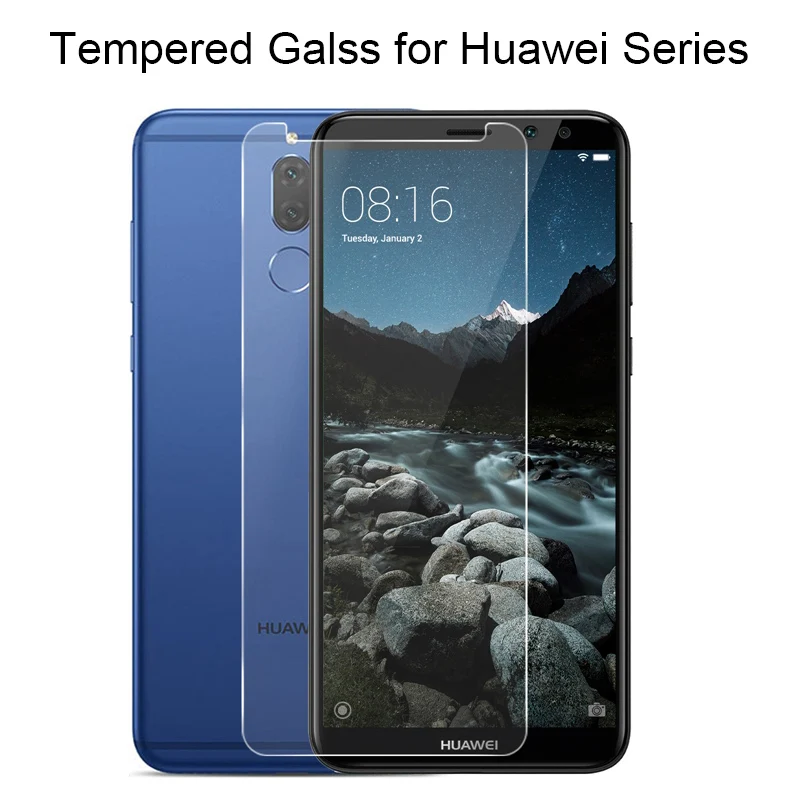 9H Rūdīta Stikla Huawei Mate 10 Lite 7 8 9 Ekrāna Aizsargs, par Huawei Mate 20 Lite S Aizsargājošu Stikla Godu V8 Max V9