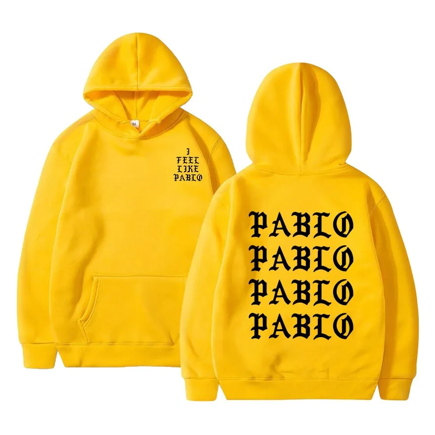 Pāvils Pablo Kanye West sporta krekli hoodies vīriešu krekli hoodies Hip Hop Iela hoodies vīriešu un sieviešu hoodies