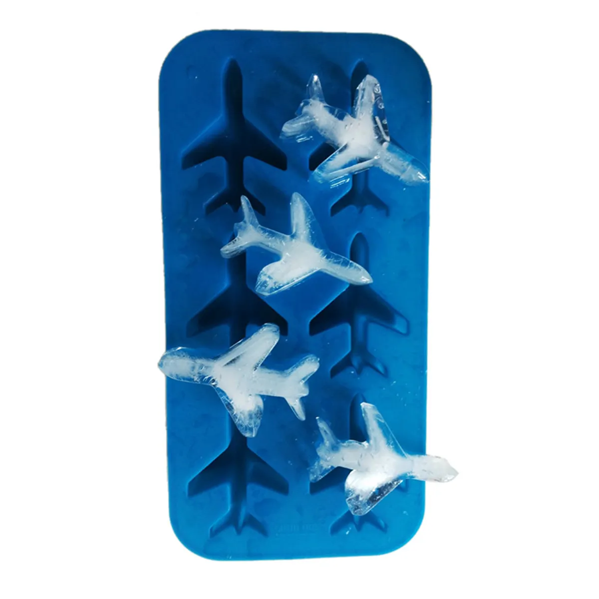 Zila 3d Reaktīvo Lidmašīnu Silikona Karamele Šokolādes Pelējuma Ice Cube Veidnes Ledus Bumbu Cream Maker Kūka Dekorēšanas Instrumentiem