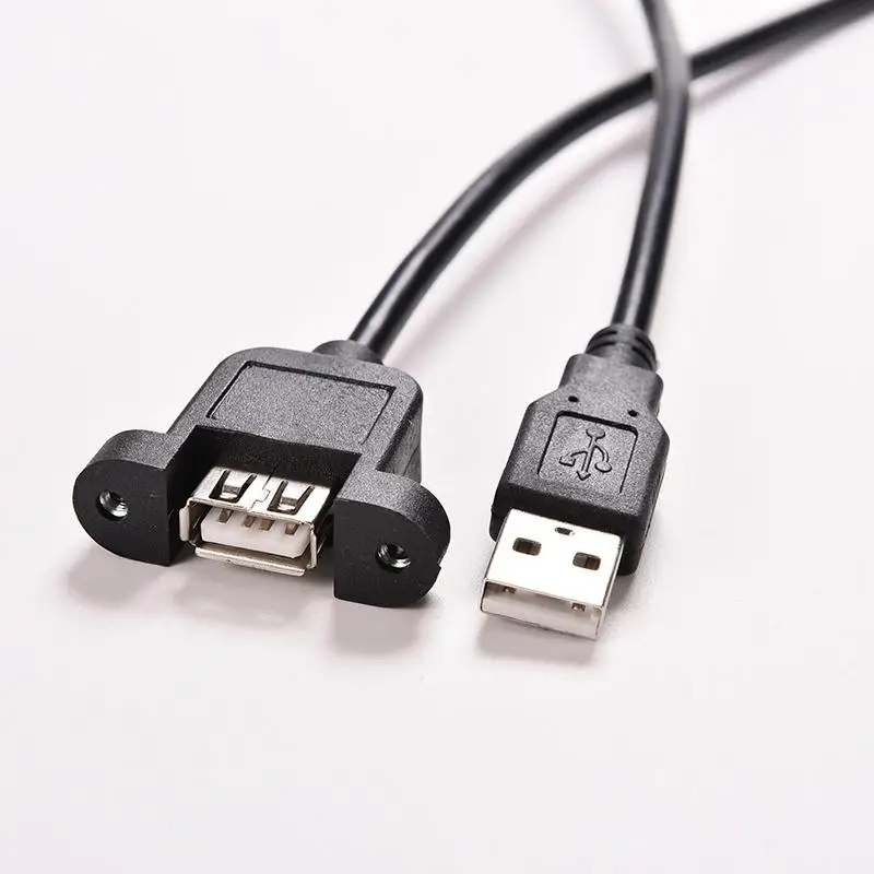 2gab/daudz 30cm PC Datora korpuss USB Paneļa Piestiprināšanas Ligzda Ostas Extention Kabeli USB 2.0 Sieviešu un Vīriešu Extender Cable