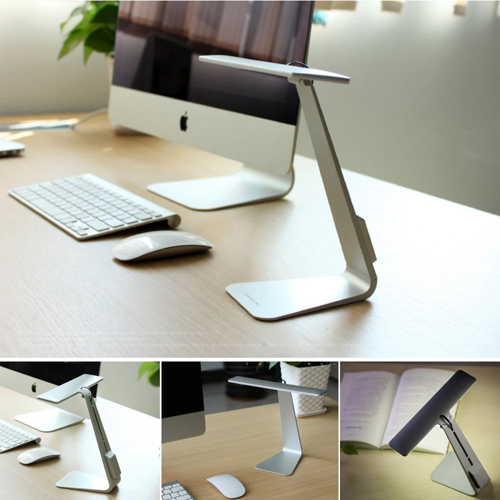 Salokāms galda Lampas LED USB Grāmatu Gaismas Ultra plānas, Elastīgas, Galda lampa ar 3 Spilgtuma Līmeņi Gultas Grāmatu Lasīšanas Studiju
