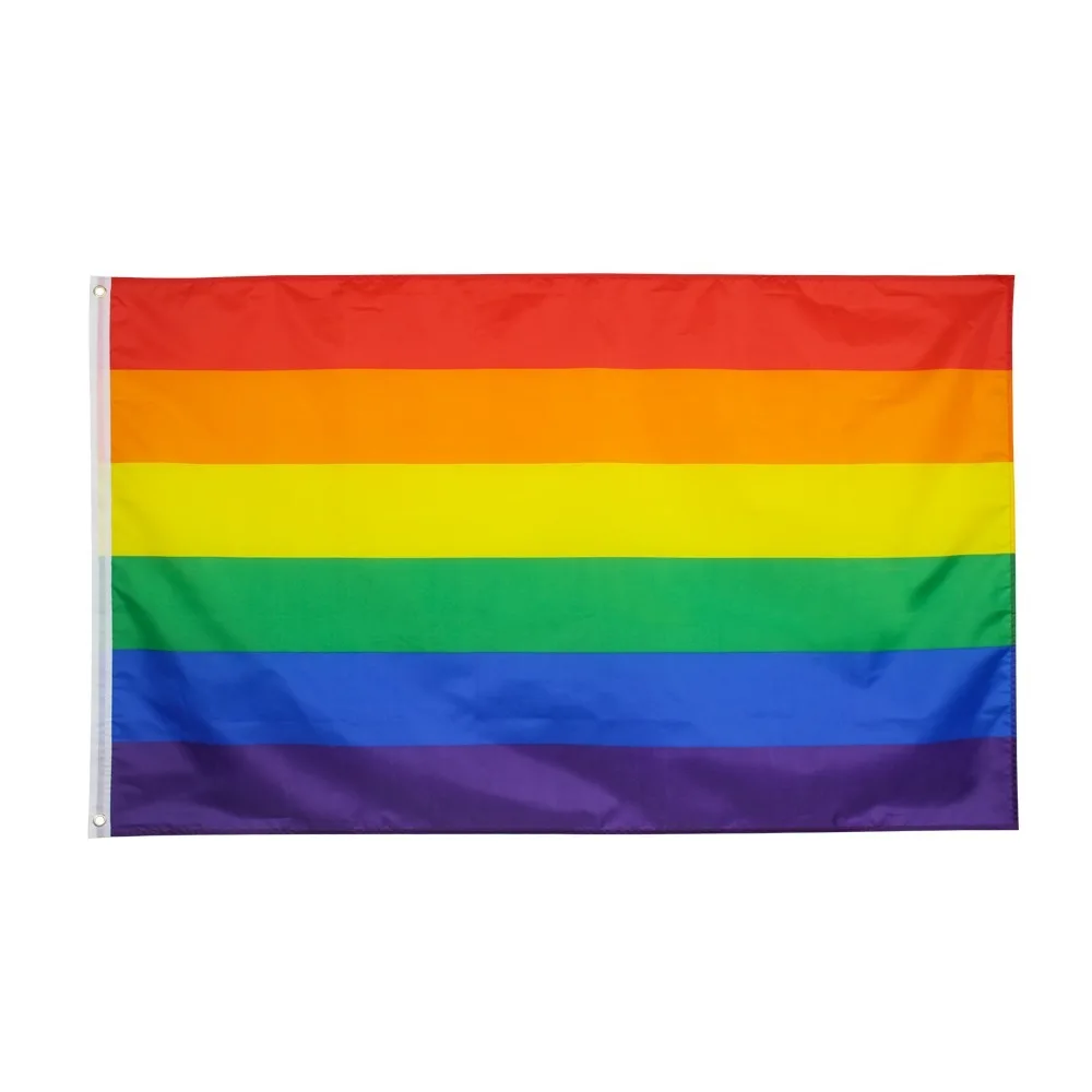 N0.4 Varavīksnes Karogu 90*150cm LGBT Geju Praida Karoga Varavīksnes Aproces Geju Praida Karogu ASV