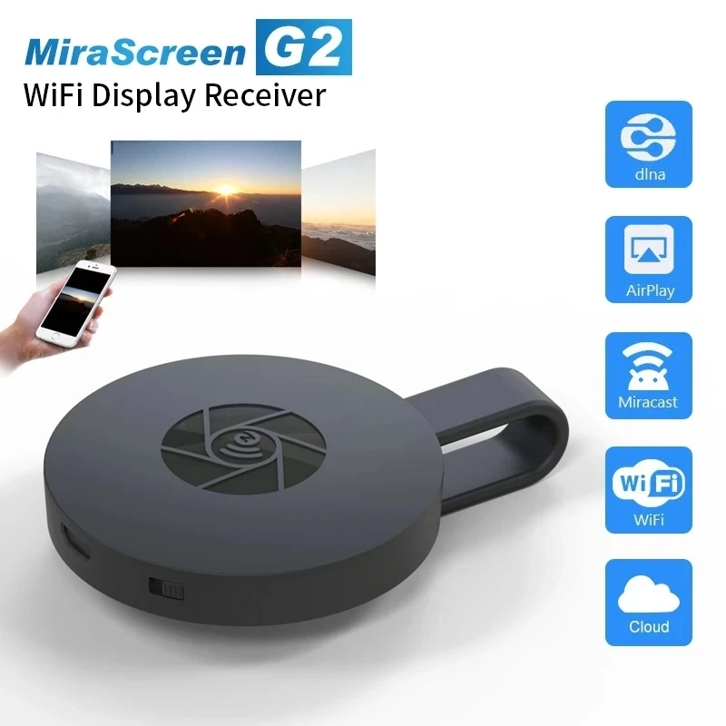 TV Stick 1080P MiraScreen G2 Displejs Wifi Uztvērējs Anycast DLNA, HDMI-saderīgam Miracast TV Dongle Spogulis Ekrāna Android, IOS