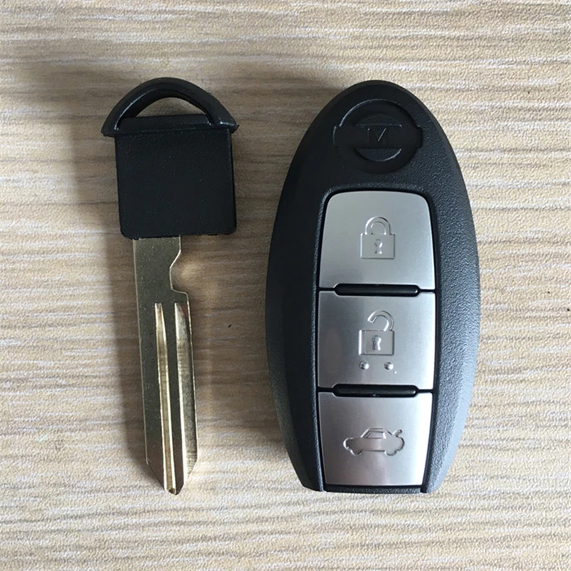 3 Pogas, Auto Keyless Smart Remote Taustiņu 433Mhz ar PCF7952 Mikroshēmu Nissan Sentra Sylphy Saulains Bluebird Viedajiem Smart Key