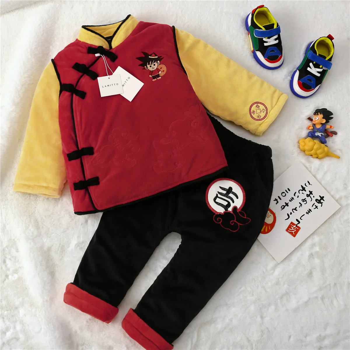 Tonytaobaby Ziemas Kleita Jauns Bērnu Ķīniešu Jaunais Gads Kokvilnas Uzvalks Toddler Zēnu Drēbes