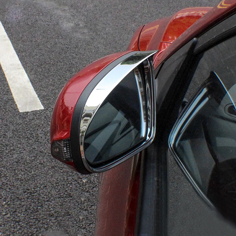 Par Hyundai Kona 2017 2018 2019 piederumi ABS Chrome Sānu Atpakaļskata Spogulis Uzacu Lietus ekrāna Vāka Apdare Auto Stils