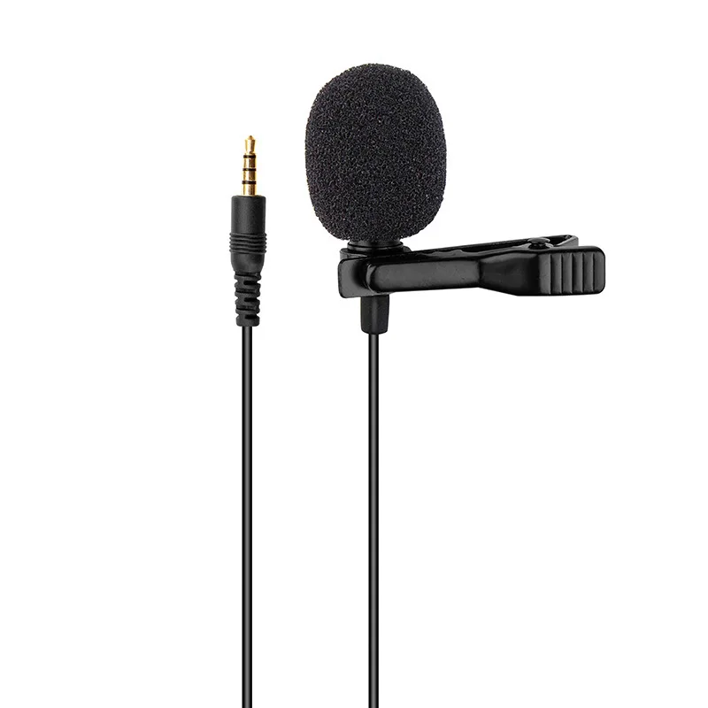 Mini Mikrofons Profesionālās 3,5 mm Vadu Microfone Condensador Atloks Klipu Ierakstīšanas Mikrofons 1,5 m Lavalier Microfon Mobilo Tālruni