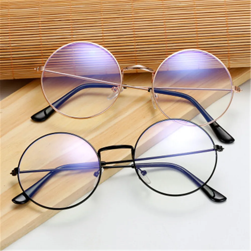 Īpaši Vieglas Metāla Anti Zilā Gaisma Brilles Sievietēm, Vīriešiem Vintage Apaļas Brilles Acu Aizsardzība Blue Ray Pretbloķēšanas Datoru Brilles