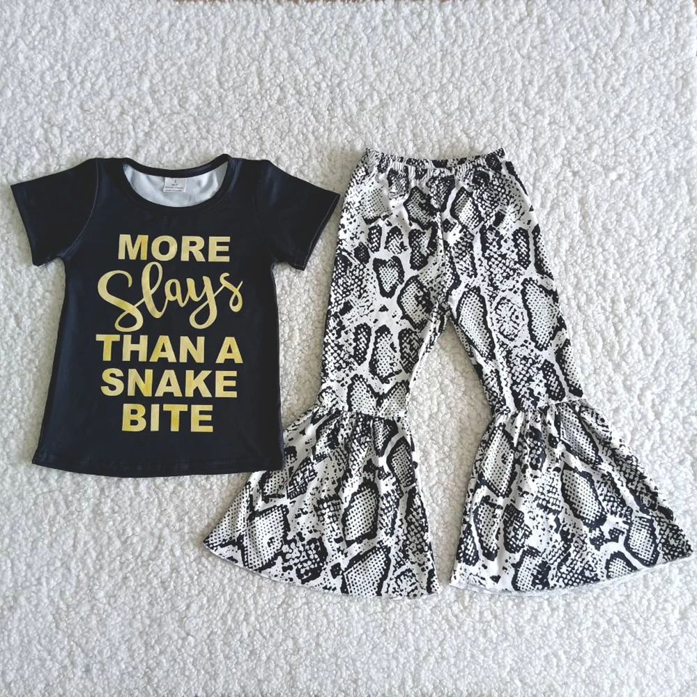 Jaunas Ielidošanas Bērniem Pavasarī, Rudenī Toddler Apģērbu Meitenēm Burtiem Drukāt Top Un Leopards Zvani Modes Bērni 2Pieces Komplekts