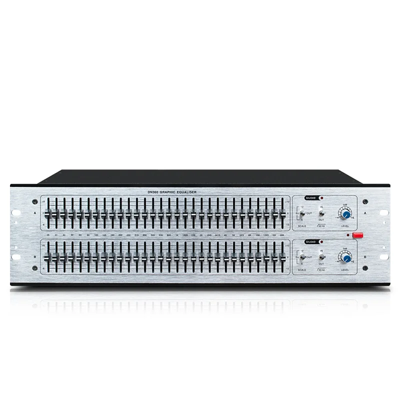 Audio procesors DN360 elektronisko grafiskais ekvalaizers dual 31 segmenta elektronisko grafiskais ekvalaizers 3U