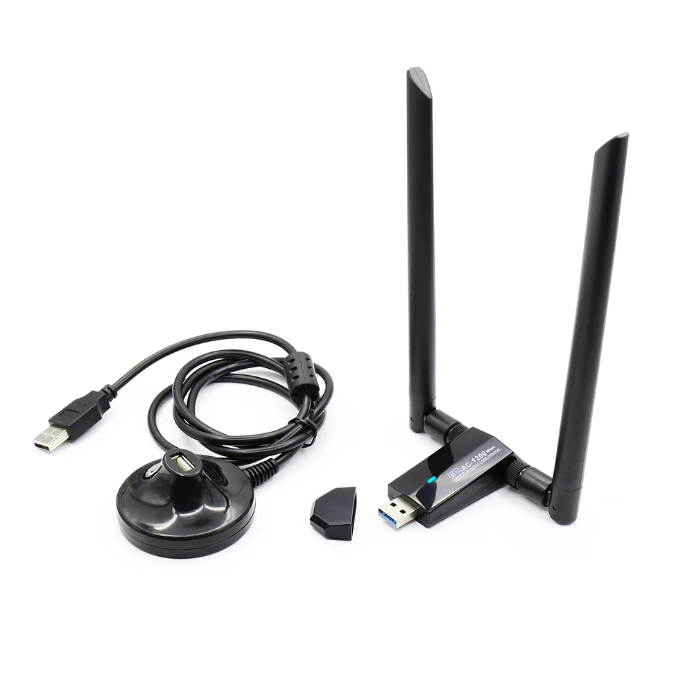 USB 3.0, WiFi Dongle Uztvērēju 1200M RTL8812AU Tīkla Karte 2.4+5.8 GHz Dual Band Wireless Adapteri