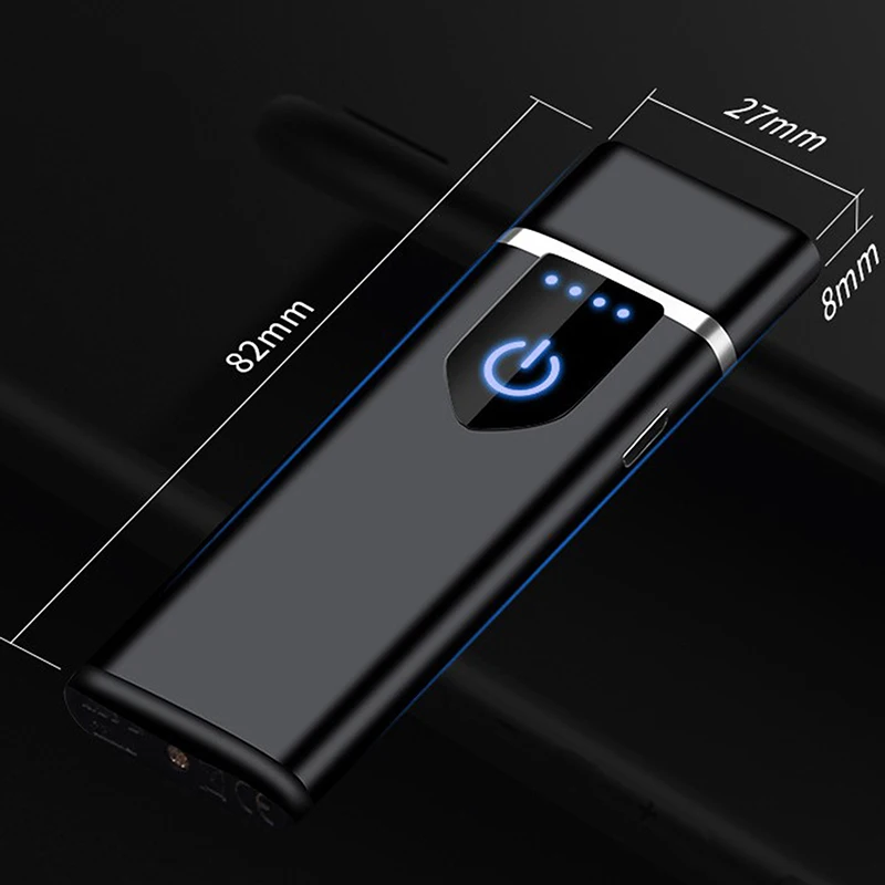 Elektriskās Šķiltavas USB Lādējamu Portatīvo Pretvēja Smēķēšanas Piederumi Instrumenti Multicolor Šķiltavas Ultra-plānām