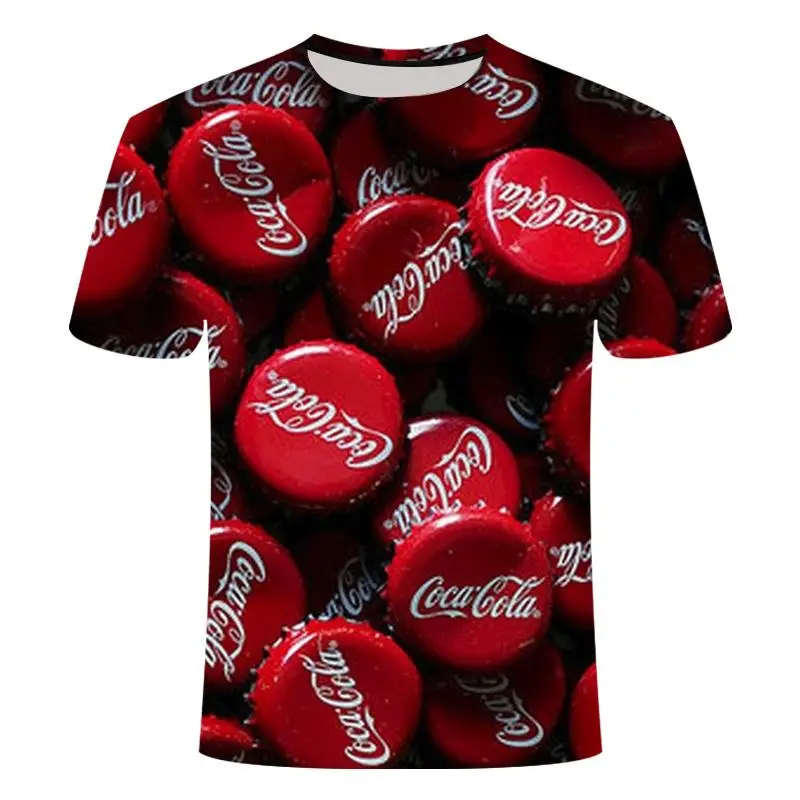Ir 2021. Vīriešu T-krekls Vasaras Vīriešu Zīmolu Apaļu Kakla T-krekls Bell Alus Īsām Piedurknēm 3D Druka Bērnu T-krekls