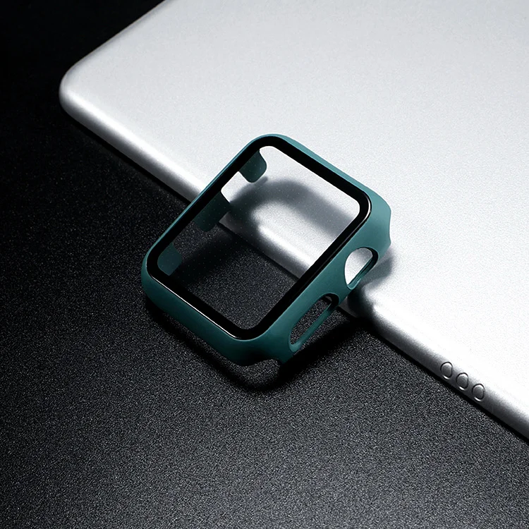 Stikla+case For Apple Skatīties serie 44mm 40mm iWatch Gadījumā 42mm 38mm bufera Screen Protector+vāks apple skatīties 6 5 4 3 SE Accessorie