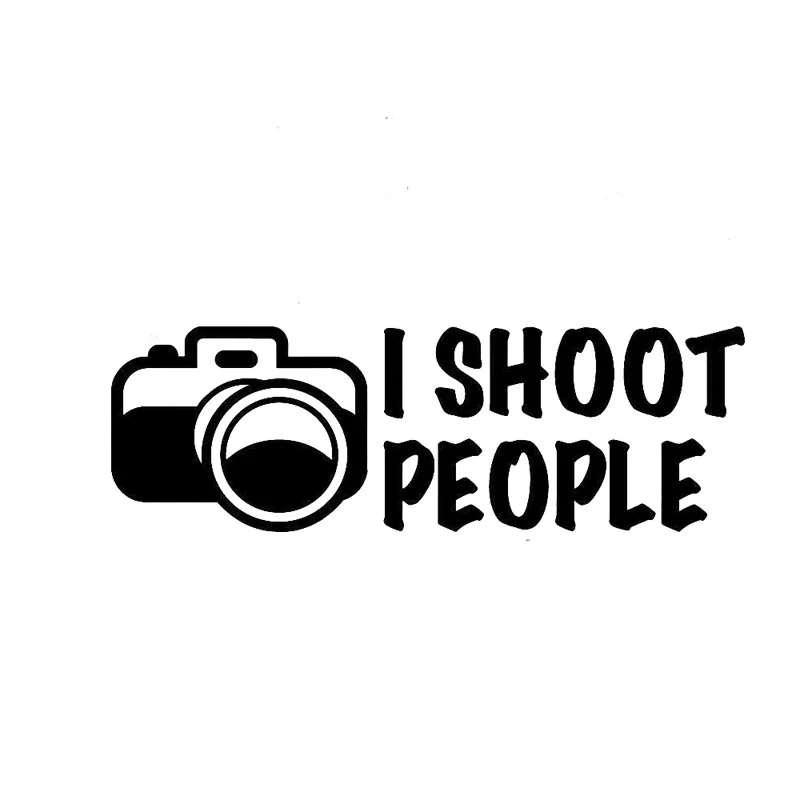 Es Nošaut Cilvēku Fotogrāfs Humora Kamera Uzlīmes Un Decal 20x7