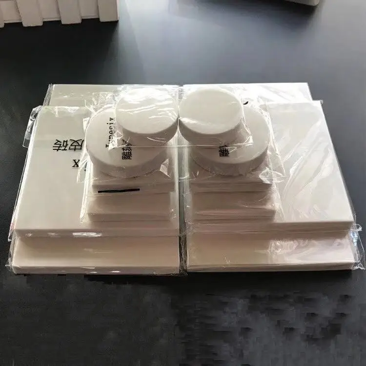 12pcs/DIY rokasgrāmata profesionālo gravēšana zīmogu balta gumijas ķieģeļu materiālu, gumijas zīmogu albums