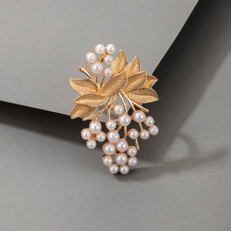 Tocona Luxury Pearl Akmens Lielas Puķes Kopīgu Gredzenu Sievietēm Ir 2021. Jaunu Zelta Krāsas Metāla Sakausējuma Lapu Puse Rotaslietas Anillo 17883