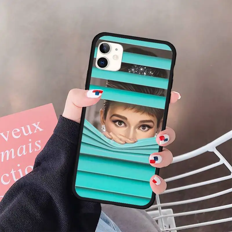 Skaisti Audrey Hepburn Monroe Tālrunis Lietā par iPhone 11 12 pro XS MAX 8 7 6 6S Plus X 5S SE 2020. GADAM XR