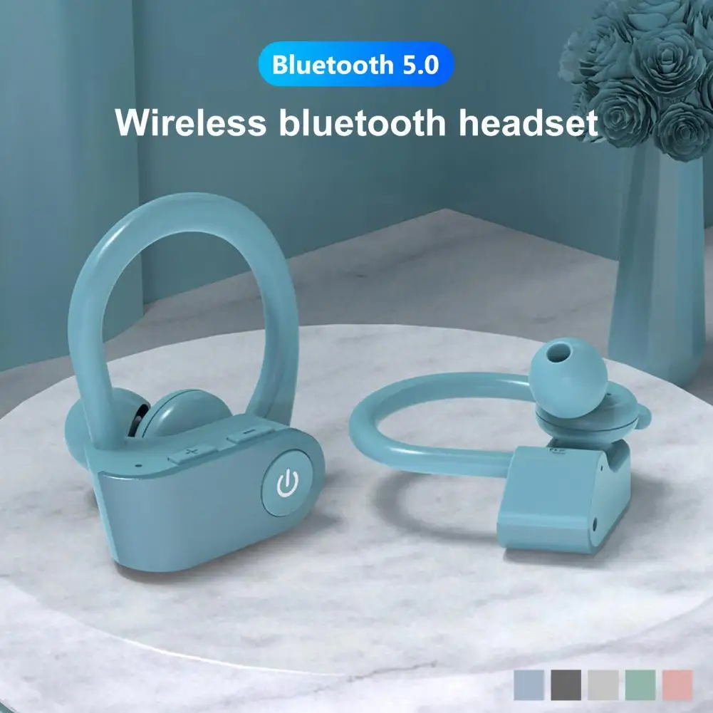 TWS Uzlādējamais Bezvadu Bluetooth 5.0 Dinamisku Ausī Karājas Austiņu ar Auss Cilpu, Lielisku Skaņu Viena Binaural Sporta Earbuds