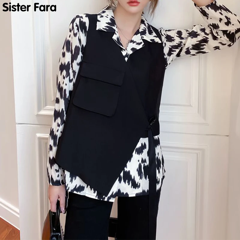 Māsa Fara Sieviešu Pavasara Modes Zebra Drukāt Ziedu Krekls +Mežģīnes Up Īss Veste Sieviešu Vasaras Plānas Zaudēt Ikdienas Blūze 2piece Komplekts