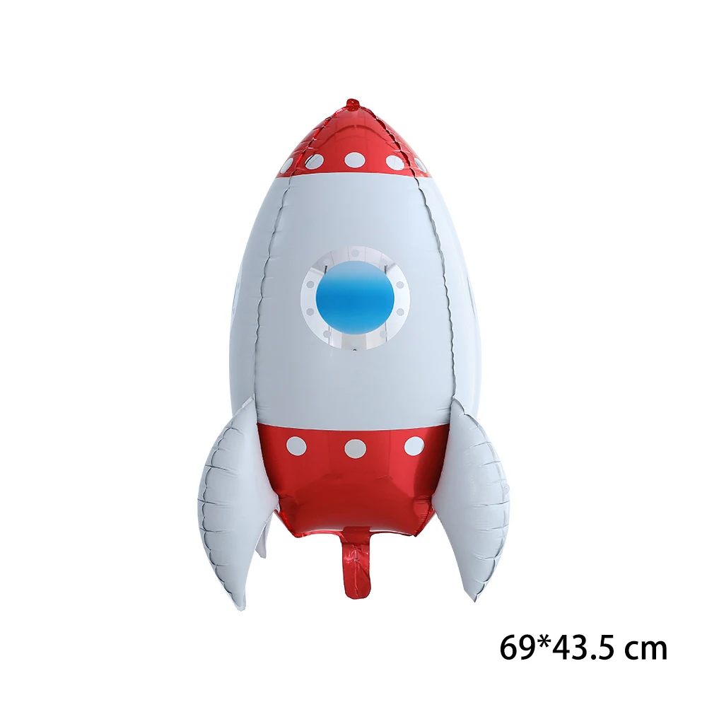 1pc/3pcs 4D Raķešu Balonu Kosmosā, Folija Baloni, Rotaļlietas Bērniem Dzimšanas dienas ballīti Rotājumi Galaxy Tēmu Puse, Hēlija Globos