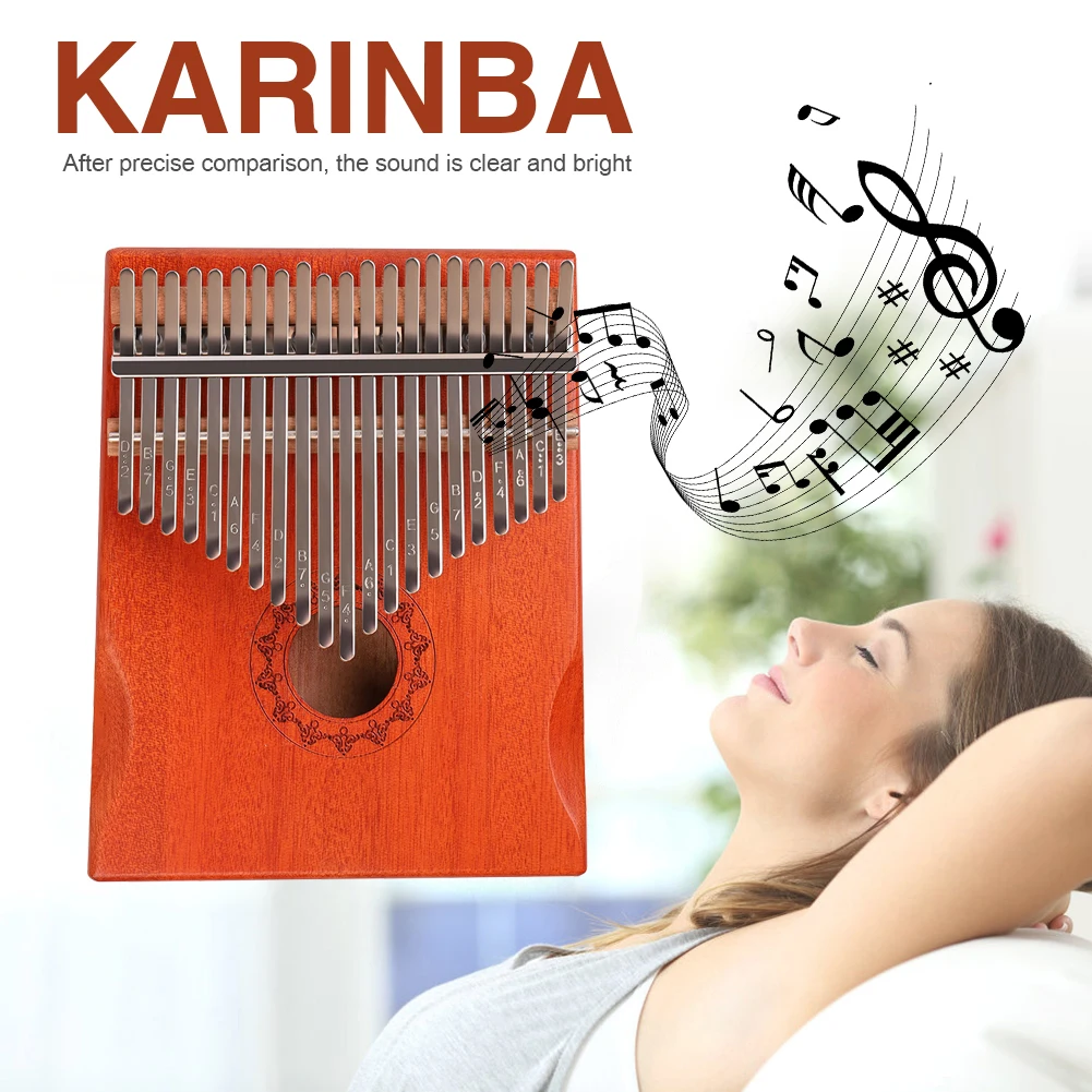 21 Atslēgas, Kalimba Īkšķi Klavieres Handguard Mūzikas Instruments, Kalimba, kas ar Tuning Āmuru Mūzikas Mīļotājiem Spēlē Piederumi