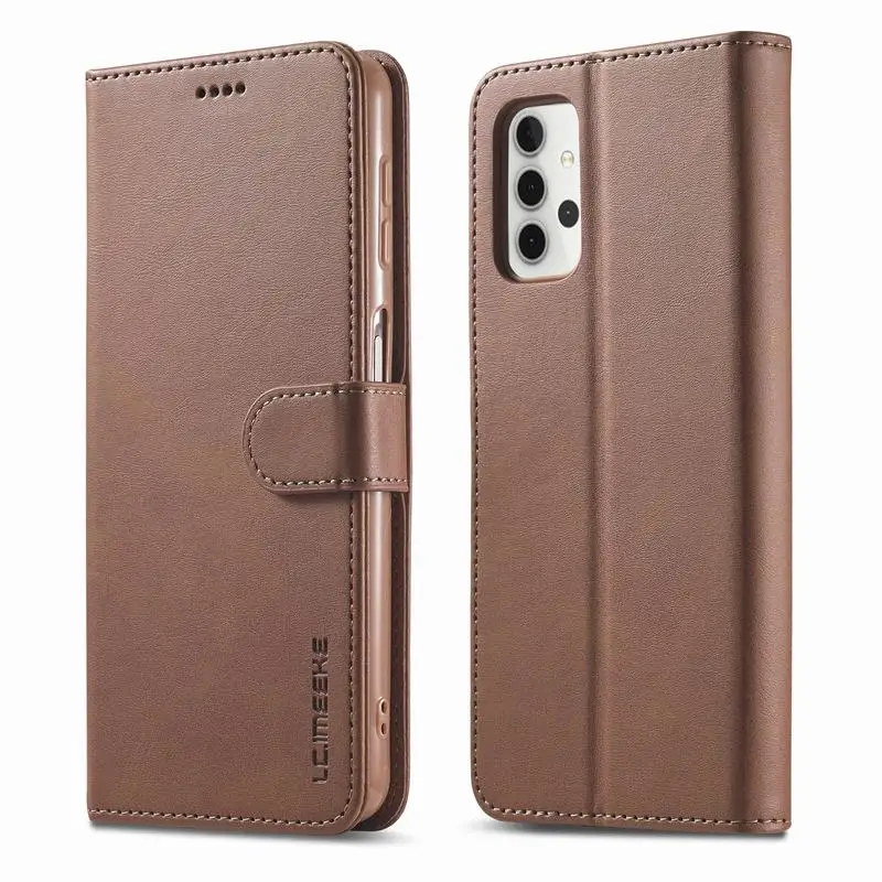 Samsung A32 Gadījumā Magnētisko Seifs Case For Samsung Galaxy A32 Mīksto TPU Āda Flip Case For Samsung A32 32 Telefonu Gadījumā