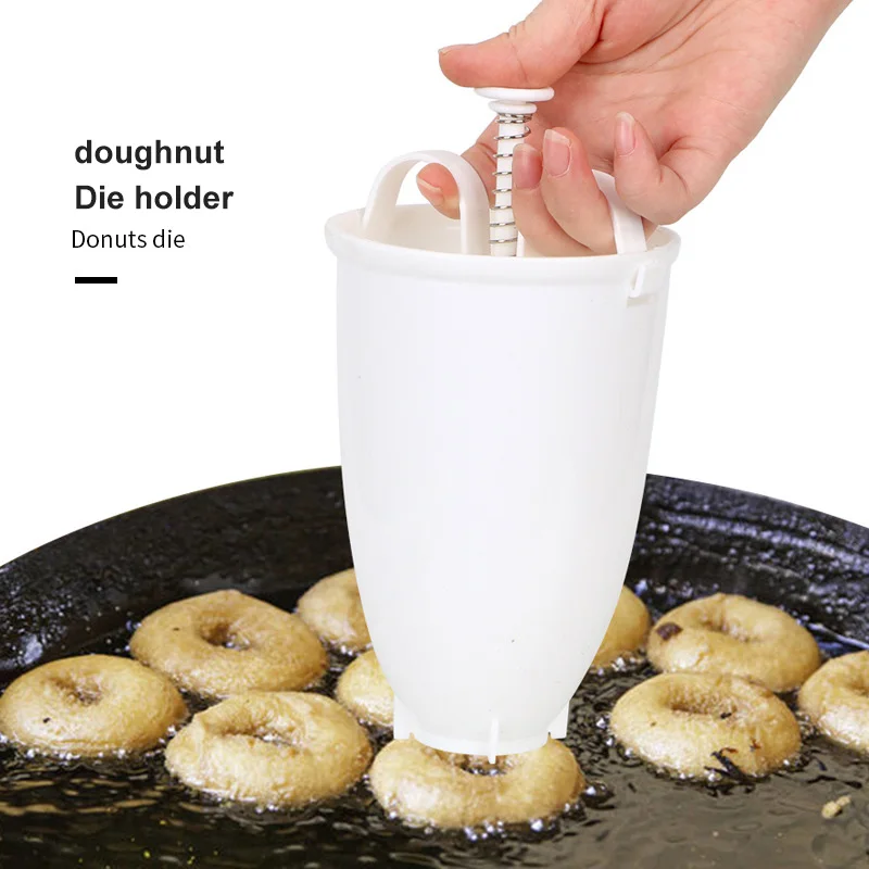 Donut Pelējuma Viegli, Ātri, Portatīvo Donut Maker Rokasgrāmata Vafeļu Dozatoru Riņķa Mašīna Arābu Vafeļu Plastmasas Viegls Deep Fry