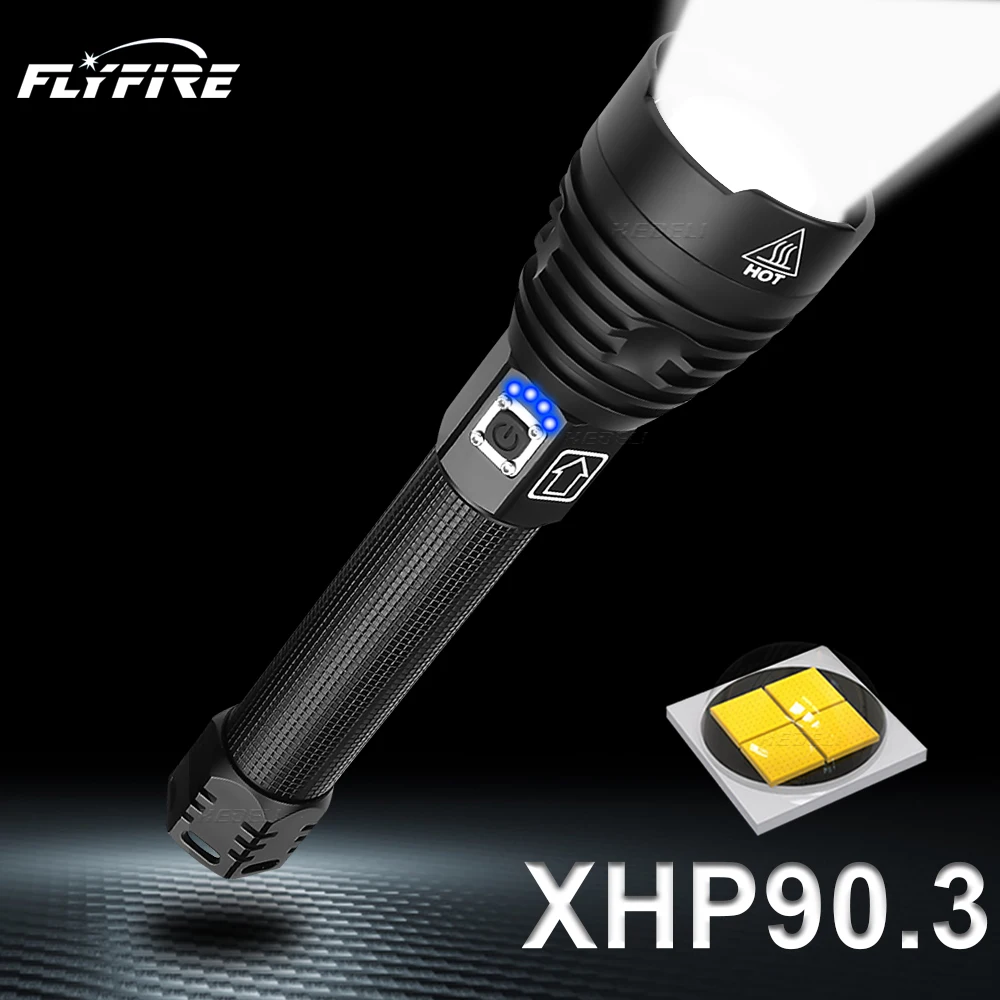 XHP90.2 XHP70.2 LED Lukturīti spēcīgākajiem Lukturīti 18650 26650 USB Lāpu, Laternu Medību Lukturi Rokā Gaismas USB Lādējamu
