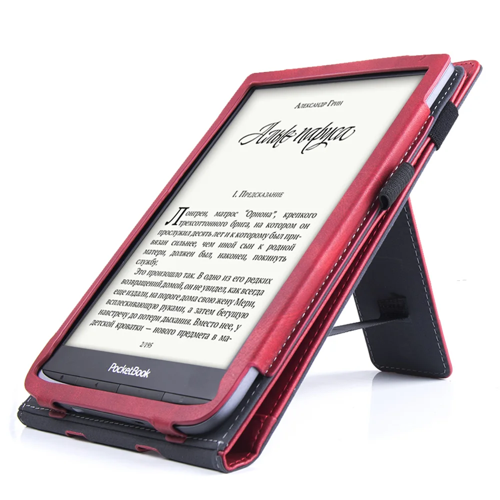 Pocketbook 740 InkPad 3/InkPad 3 Pro/InkPad 3 Krāsu eReader Gadījumā -Premium Aizsardzības pārklājums ar Statīvu/Rokas Siksna/Auto Sleep/Wake