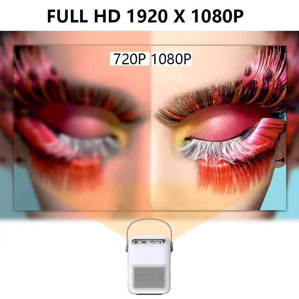 Full Hd 1080p Projektoru, Tālrunis Wifi Mini Portatīvo Projektoru, kas Android Projektoru Mini Mājas Kinozāles PR45201