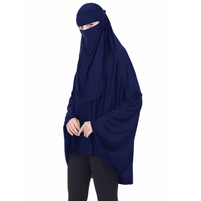 2gab Musulmaņu Sieviešu Burquas Khimar Ilgi Hijab Plīvurs Lūgšanu Abaya Arābu Burka Tuvajos Austrumos Islāma Eid Pilnībā Segtu Lakatu Jilbab
