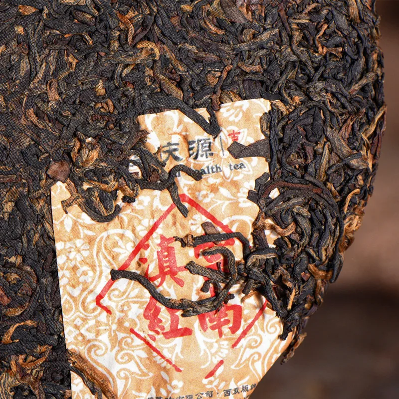 Juņnaņas Veco Koku Melnā Ķīnas Tēja Dianhong Qing Feng Sarkanā Tēja Kūka 357g