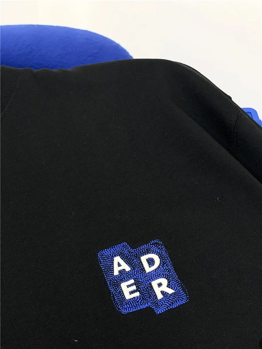 ADER KĻŪDAS Telpa T-kreklu apdruka Vīriešu Sieviešu Krūtīm Izšūts Logo Adererror Tee Atpakaļ Drukāt ADER Īsām Piedurknēm Topi
