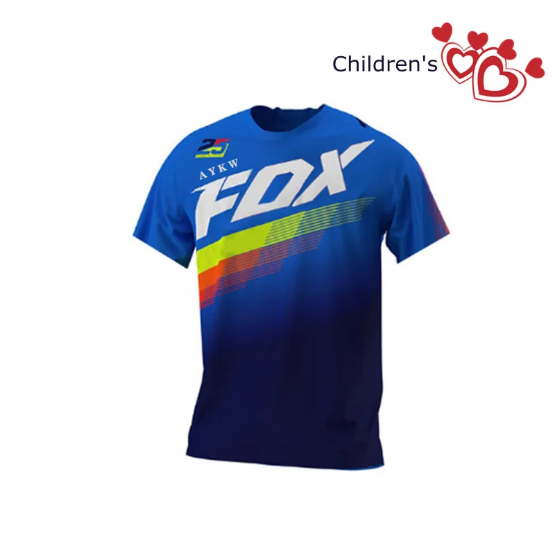 Ir 2021. Vasarā jaunu īsām piedurknēm Bērniem Off-Road T-krekls Downhill Riteņbraukšana Valkāt Riteņbraukšana Valkāt Motokrosa Kalnu Velosipēds Bērniem Drēbes