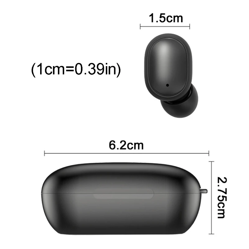 H6 Bezvadu Bluetooth saderīgu 5.0 TWS Mini Earbuds Ciparu Displejs Brīvroku Austiņas ar Uzlādes Gadījumā Braukšanas Stereo Earpho