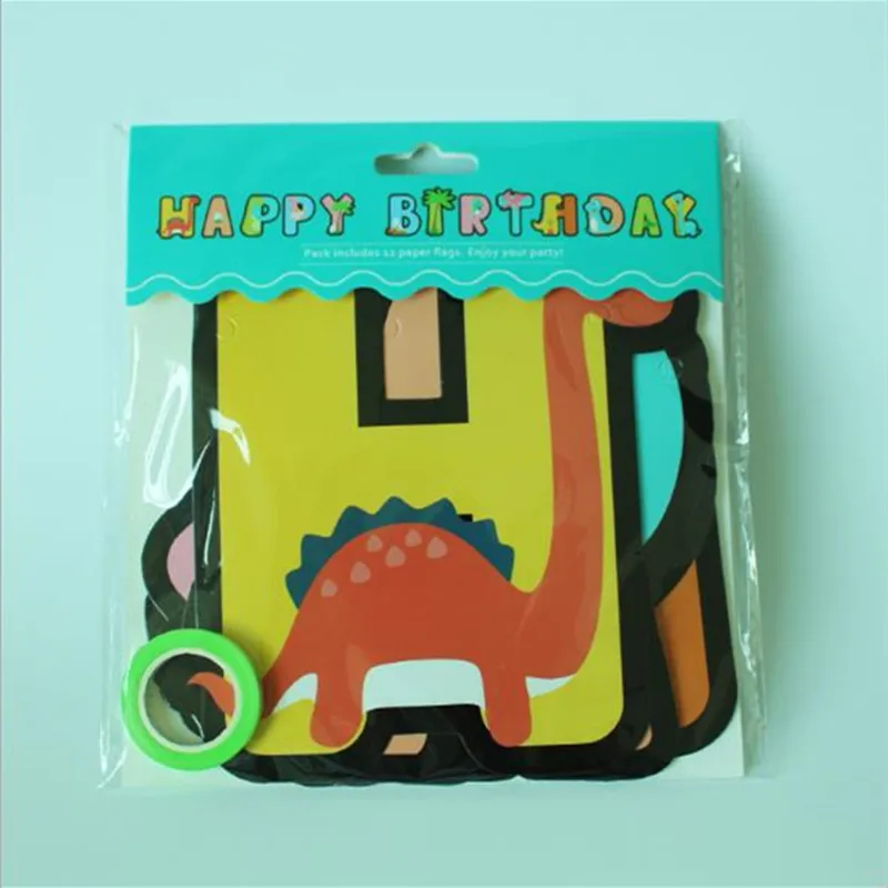1 Gab. 2,5 Metrus Džungļu Dzīvniekiem Unicorn Happy Birthday Banner Bērniem Dzimšanas Dienas Ballīti Stērste Puse Stērste Apdare Piederumi