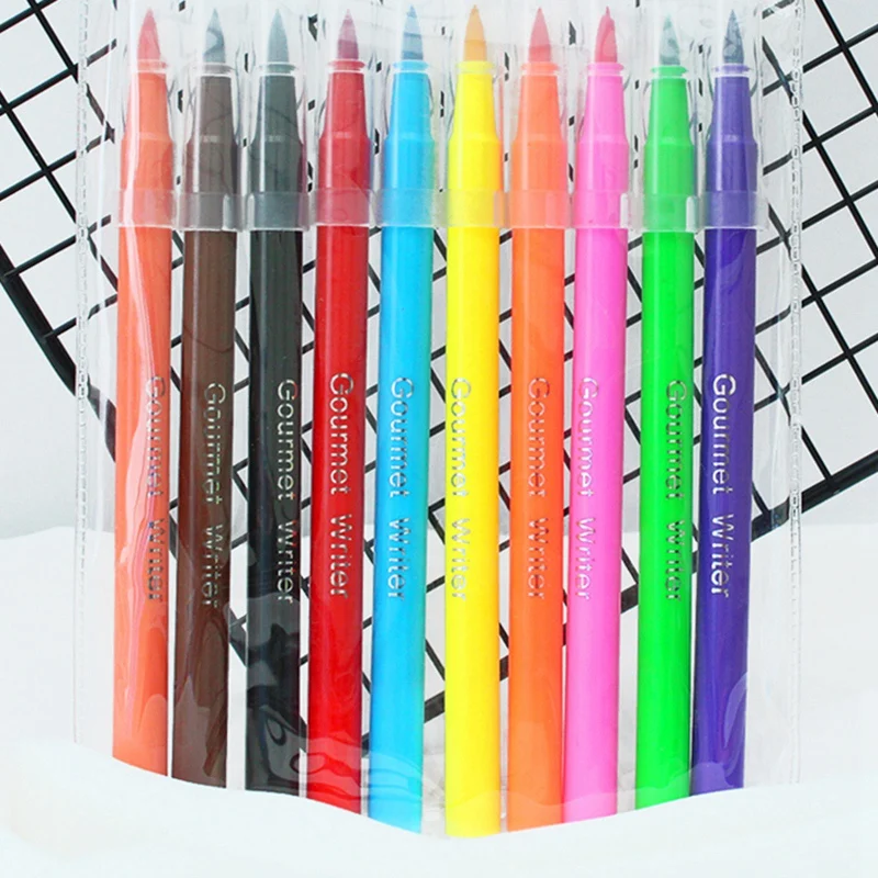 Pārtikas Pigmenta Pildspalvu, Otu Pārtikas Krāsu Pildspalvas Rasēšanai Cepumu Kūka Dekorēšanas Instrumentiem Kūka Diy Cepot Kūka Krāsošana Āķis Krāsošana P