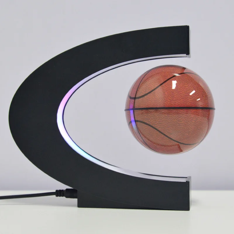 Magnētiskā Levitation Basketbola, Futbola LED Nakts Gaisma Creative Home Office Apdare, Galda Lampa, Studentu, Bērnu Dzimšanas dienas Dāvana