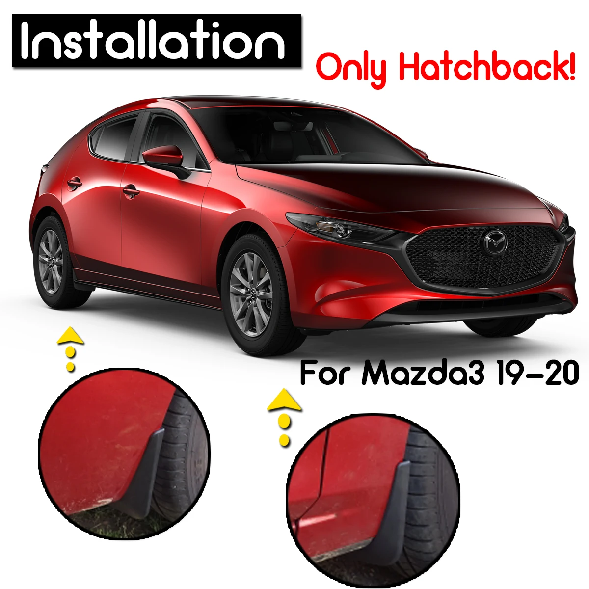 4gab Mudflaps Priekš Mazda 3 Mazda3 BP 2019 2020 Lūka Hečbeks Dubļu Sargi Splash Sargiem Dubļusargi Dubļu Sasit Priekšējo Aizmugurējo Spārnu