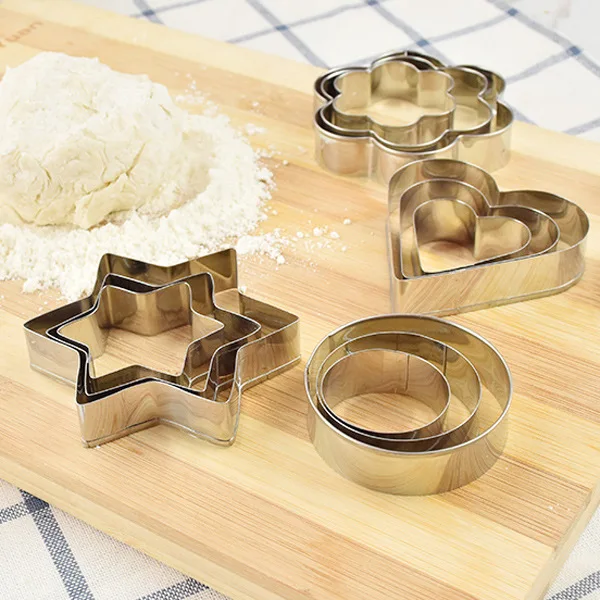 Pārtikas 430 nerūsējošā tērauda cepumu pelējuma mīlestību modeli cepumu pelējuma virtuves DIY cepšanai un cepšanai olu rīku komplekts