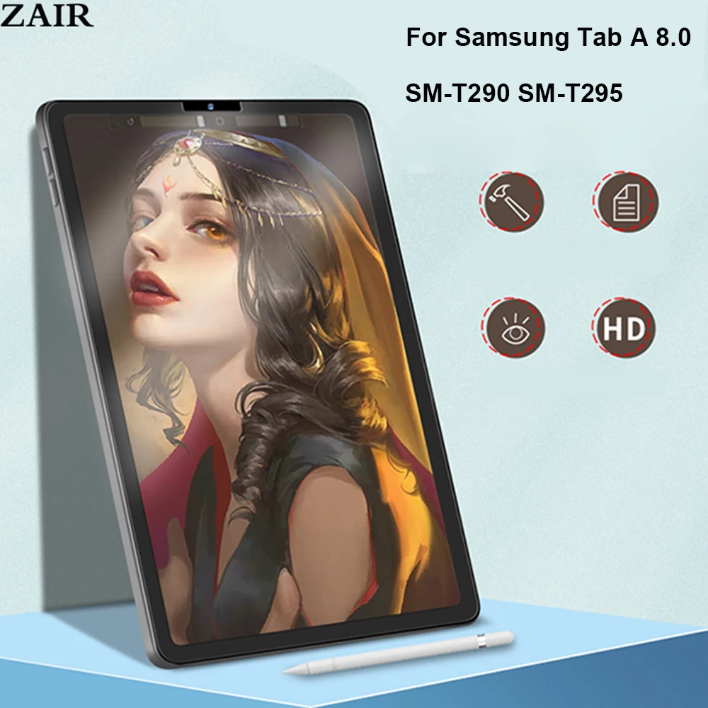 Papīrs, Piemēram, Screen Protector For Samsung Galaxy Tab 8.0 2019 SM-T290/T295/T297 Matēts PET Plēves Samsung SM-T290 SM-T295 T297