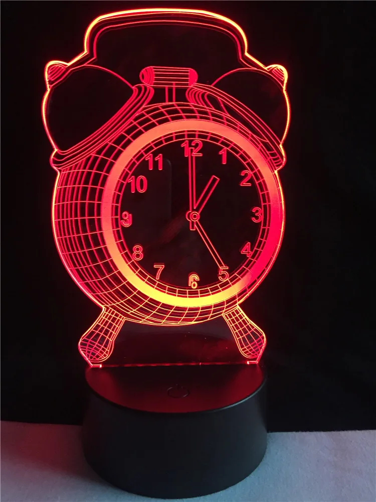 GAOPIN Modinātājs 3D Lampas Dekoratīvās Dzīves Apgaismojuma Kabeļu Dzīves Gaisotni Nakts Gaisma LED USB Multicolor Galda Draugiem dāvana