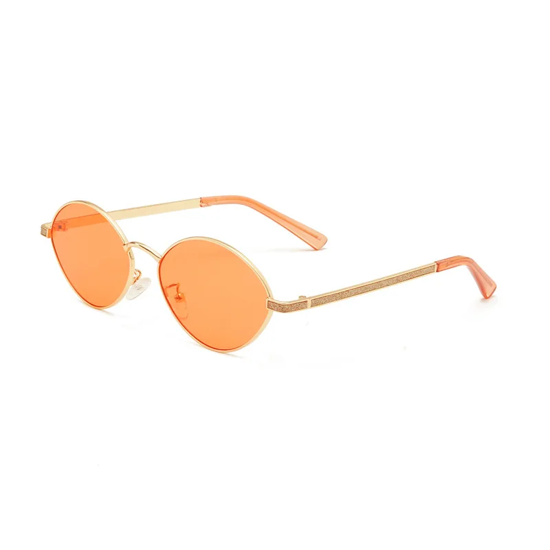 Ir 2021. Jaunu Mazu Rāmis Metāla Okeāna Saulesbrilles Tendence Ovālas formas Saulesbrilles Sieviešu Pret Ultravioleto Brilles