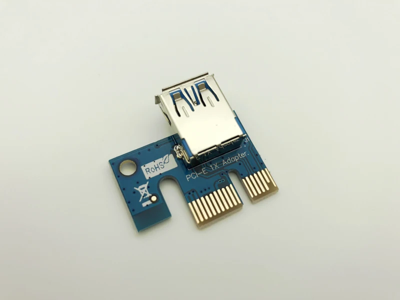 VER006C Stāvvadu Karte PCI-E 1x, lai 16x PCI Express Stāvvadu USB 3.0 Kabelis SATA, uz 6Pin IDE Barošanas BTC Ieguves Miner Antminer