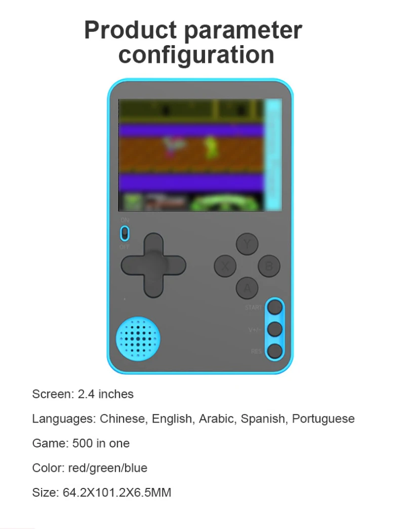 Ultra Plānas, Rokas Video Spēļu Konsoles Mini Spēle Atskaņotājs Iebūvēts 500 Spēles Retro Spēļu Konsoli consolas de jogos de vídeo
