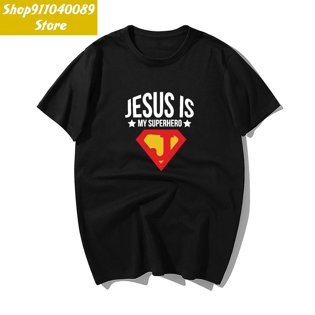Jēzus Ir Mans Supervaronis T Vīriešiem Smieklīgi Gadījuma T Krekls Modes Kokvilnas Ar Īsām Piedurknēm T Harajuku Sporta Krekls