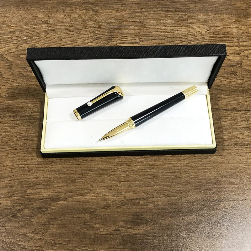 Mb gēla pildspalvas Red Monroe Rozā, Melnā zelta pērle klipu Lodīšu pildspalvu korejas kancelejas preces biroja piederumi