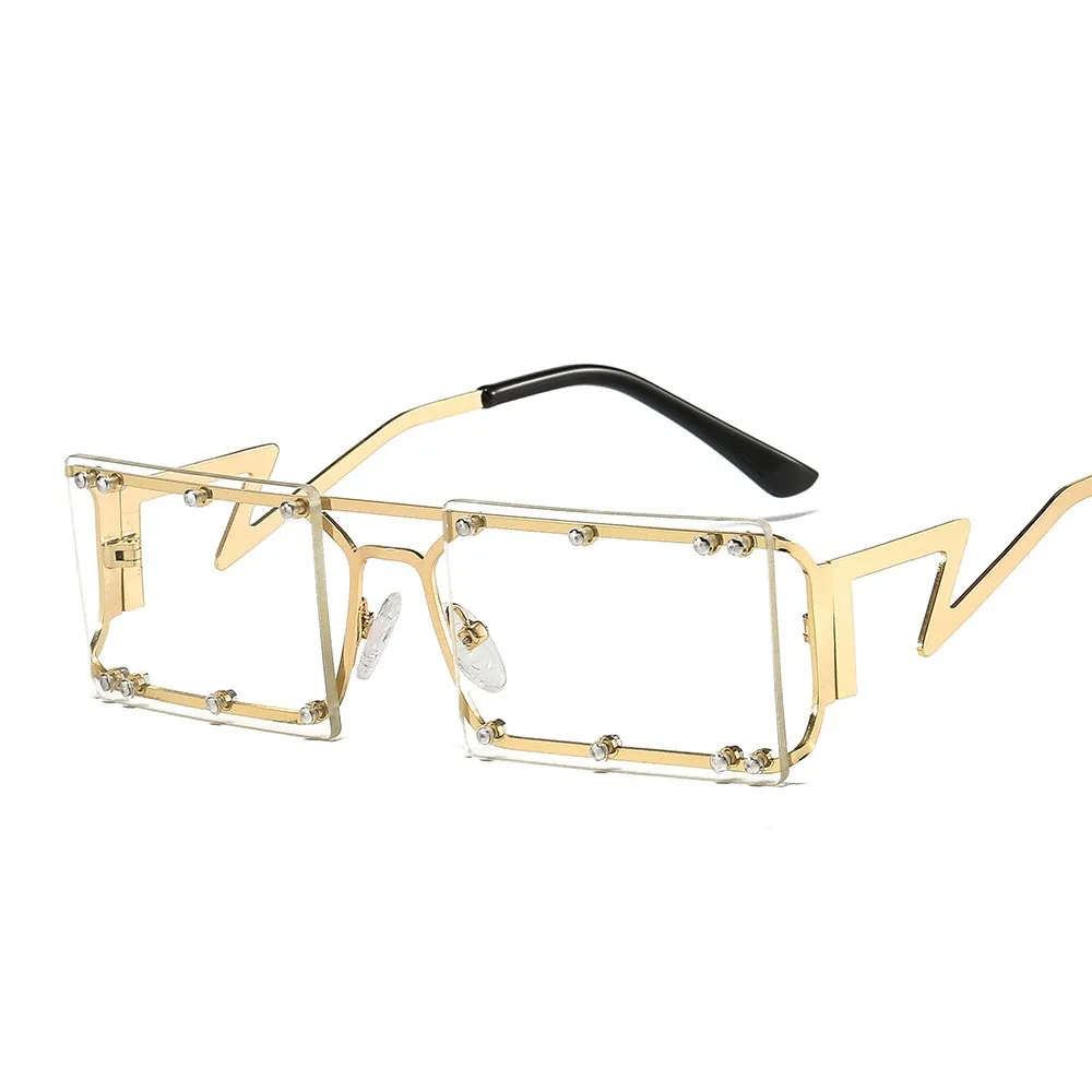 Vīrieši Sievietes Nelielu Kvadrātveida Rāmis Saulesbrilles Classic Metāla Rāmis Kniežu, Saules Brilles Anti-UV Mūsdienu Modes Brilles Brilles UV400